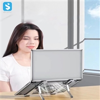 Foldable lifting telescopic aluminum alloy portable tablet notebook bracket